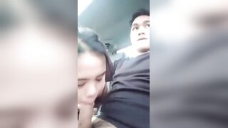 Pinay sumubo sa loob ng kotse