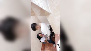 Students caught fucking hard in the school bathroom