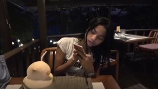 She did not move for a while keeping creampie